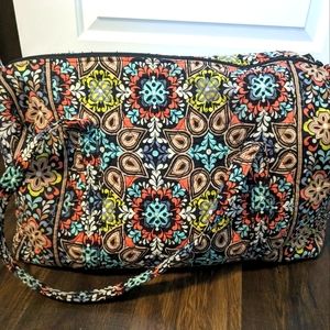 Vera Bradley Large Duffel Duffle Bag in Sierra Print Overnighter Quilted
